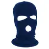 Chapéu quente de inverno para esqui masculino, máscara de equitação à prova de frio, chapéu de lã com três furos, cobertura facial esportiva, máscara de inverno