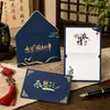 Design Criativo Vazado com Estampa Dourada Simples e Toque de Luxo, Cartão de Saudação para o Festival do Barco-Dragão, Uso Geral em Negócios, Cartão Manuscrito para o Festival do Barco-Dragão para Condolências e Bênçãos