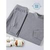 Pijama Grueso Conjunto Íntimo Ropa de Otoño Cuello Alto Hombres Mayores y Ancianos Pelo Caliente Pantalones Cálidos de Invierno Otoño Hombres Forro de Felpa Mediano