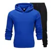 Conjunto de sudadera de color liso de talla grande para hombre y mujer, 220 g de tela, fabricante mayorista, conjunto holgado de talla grande de marca de moda para parejas