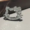 Nuevos dijes de zapato plateados con lazo de gato y fresa, accesorios de hebilla de zapato para Zapatillas del Ejército Alemán, diseños de estrella de cinco puntas y corazón para DIY