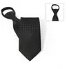 Corbata de Nuevo Estilo para Hombre de 8 cm Fácil de Usar, Corbata Perezosa de Rayas Rojas de Alta Gama, Diseño Personalizado Disponible, No Necesita Atar