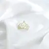 Broche Antiexposição Broche de Coroa de Luxo de Alta Qualidade Design de Nicho Broche com Fecho Antiexposição Pequeno Acessório de Broche