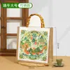 Bolsa de lona para o Festival do Meio Outono em estoque, bolsa de lona off-white, bolsa tote personalizada, bolsa de lona personalizada para presente