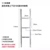 Nueva Escalera para Litera de Dormitorio Modelo Nuevo, Escalera Colgante para Dormitorio, Escalera de Escalada para Cama con Estructura de Hierro Galvanizado, Escalera con Reposapiés Metálico para Literas