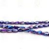 4/6mm K9 boutique flash peça torcida superfície de corte superfície torcida longa contas de vidro cristal peças semi-acabadas para joias