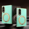 Funda para Teléfono Samsung Zfold8 con Textura de Lujo, Soporte Giratorio Zfold7, Funda Protectora Duo para iPhone