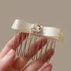 Pente de cabelo penteado de cabeça para baixo novo grampo de cabelo com franja de laço antiderrapante caveira alta estiloso moderno grampo de cabelo lateral com mechas acessório de cabelo