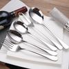 Acero Inoxidable 1010 Suministros de Hotel Vajilla Uso Público Cuchara para Sopa Tenedor de Servicio Cuchara para Helado Postre Cuchillo para Mantequilla Fabricante Venta al por Mayor