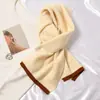 Bufanda de Pareja de Color Sólido Estilo Coreano Imitación Cachemir Invierno para Mujer Estudiante Niña Blanca Cálida para Cuello Cuello