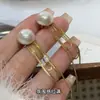 Pendientes de Perlas con Borla de Cadena Larga de Diseño de Nicho, Pendientes de Uso Bidireccional con un Toque de Lujo Ligero y de Alta Gama, Accesorios para Orejas de Aguja de Plata
