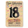 Empaque para Regalo en Efectivo Transfronterizo Billetera de Cumpleaños Tarjeta de Regalo de Madera Regalo de Cumpleaños Decoración de Fiesta Portatarjetas de Regalo