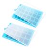 Molde de Hielo de Silicona Cuadriculado para Helado Gelatina Casera DIY Cubitos de Hielo Congelados Rápidamente Verano Refrigerador Caja de Hielo Cuadriculada Casera