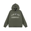 Suéter com capuz FEAR OF GOD ESSENTIALS linha dupla forrado de fleece masculino e feminino FOG alta moda de rua marca casaco solto
