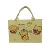 Nova Bolsa de Feltro Urso Morango Dishi Bolsa Tote de Feltro com Estampa de Transferência de Calor Celebridade da Internet Bolsa de Mão de Feltro