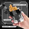 Nuevo encendedor recargable YH125 de enfoque funda para cigarrillos estilo mecha encendedor USB con funda para cigarrillos 10 unidades alto valor de color