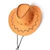 Sombrero Vaquero Americano Retro Chico Guapo Caballero Ala Grande Sombrilla Sombrero Vaquero Sombrero Vaquero Occidental para Niños Hombres