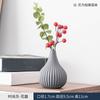 Honglin Morandi Estilo Ins Cerámica Jarrón Pequeño Aromaterapia Simple Patrón Vertical Decoraciones para la Vida en el Hogar Mate