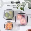 Caja de plástico para conservación de alimentos refrigerador clasificada sellada caja para conservación de alimentos caja de plástico para almacenamiento de alimentos juego de loncheras para microondas en stock