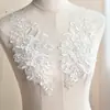 Bordados Renda Flores Apliques de Flores Vestido de Casamento Materiais DIY Feitos à Mão Roupas Patches para Roupas Acessórios Decorativos Suprimentos