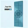 Esterillas de yoga transfronterizas, esterillas de yoga de caucho PU para uso doméstico, esterillas de fitness engrosadas y antideslizantes, directo del fabricante, hechas a medida y al por mayor