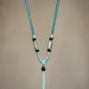 Cordón para Collar de los Cinco Dioses de la Riqueza Estilo Tíbet, Cordón para Colgante Tejido a Mano, Artículos de Joyería Cultural y Artística del Tíbet, Cordón para Colgar Thangka del Mantra de Seis Sílabas