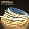 Tira de luz flexible COB 5V bajo voltaje serie completa, integración de alta densidad, iluminación uniforme sin puntos oscuros, especificaciones completas