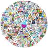 50-300 adesivos de laboratório equação química personalidade cartoon suprimentos de laboratório adesivos adesivos científicos