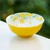 Glaseado de Yema de Huevo Margarita Pequeña Taza de Té Taza de Degustación Cerámica Taza Maestra Pintada a Mano Juego de Té para el Hogar Color Bajo Esmalte Taza de Té Taza Individual