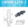 Plataforma de Deslocamento de Ajuste Fino com Ranhura de Andorinha Manual Deslizante no Eixo X lwx25/40/60-L50-500 Cremalheira de Longo Curso