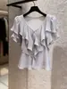 Blusas Bonitas e Super Estilosas para Mulheres, Novo Design Francês Verão 2026, Moda de Nicho, Roupas Elegantes para Mulheres