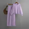 Estación Independiente de Amazon Transfronterizo Europeo y Americano Comercio Exterior Traje de Dos Piezas Moda Manga Corta Larga Traje Femenino Otoño e Invierno 2023 Nuevo