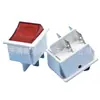 Interruptor tipo barco de 4 pies con luz KCD4 Interruptor basculante rojo de 4 pies con luz Enchufe de alimentación Interruptor de alimentación Interruptor eléctrico