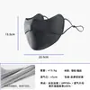 Máscara de Verão Personalizada Anti-UV para Mulheres, Estilo de Pendurar na Orelha, Máscara de Proteção Solar Tridimensional de Seda Gelada, Máscara de Proteção Solar para Olhos