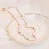 Collar de Acero de Titanio con Cuentas Redondas Estilo Coreano para Mujer, Versátil, Moderno, Sencillo, Diseño Único, Diseño de Nicho, Joyería para Hombre, No se Desvanece, Nuevo