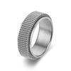 Moda 2023 Nuevo Anillo de Malla Giratorio Nicho Anillo Tejido Anillo de Pareja Fabricante de Origen Gran Cantidad Tratamiento Preferencial