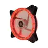 Ventilador de caja de computadora 12CM Star Diamond silencioso luz LED roja ventilador de caja fuente de alimentación de 12V lindo estilo femenino