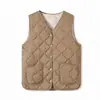 Colete quente de lã de ovelha para casal, outono e inverno, 300g, tripla proteção, antibacteriano, forrado com fleece, espessado, camada interna quente