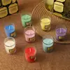 Vela Aromática Casera Natural de Cera de Soja, Fragancia de Larga Duración, Múltiples Atmósferas de Fragancia, Pequeños Adornos, Accesorios para Fotos
