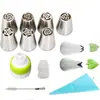 Conjunto de Bicos de Confeitar Russo 27 Peças Aço Inoxidável Bicos Flor Tulipa Decoração de Bolo Ferramentas de Confeitaria em Estoque