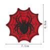 Bordado de Aranha Vermelha em Tecido Patch Bordado Alfanumérico Decorativo Patch Bordado em Computador Acessórios para Roupas