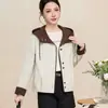 Chamarra con Capucha de Color Contrastante para Mujer 2026 Nueva Colección Primavera y Otoño Estilo Joven Suelta Casual Sudadera Chaqueta Corta Top para Mujer