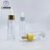 En Stock 15ml 30ml Botella Dispensadora con Gotero Líquido Original Botella Dispensadora de Vidrio para Perfume Botella para Aceite Esencial Botella para Cuidado de la Piel