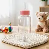 Biberón desechable con peso para bebé 250ml PP esterilizado vaso con pajita sin lavado botella de plástico para recién nacidos para uso hospitalario