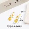 Hebilla de Seguridad de Oro Arena Vietnamita de Larga Duración Flor de Durazno Osmanthus Perla Vaina de Loto Atrae-Fortuna Accesorios DIY