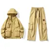 Nasa Tendencia Estilo Montaña para Exteriores Conjunto de Chaqueta de Esquí con Capucha Chaqueta y Pantalones Conjunto de Dos Piezas
