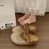 Zapatos Birkenstock de Suela Gruesa para Mujer, Calzado de Verano para Exteriores, Medias Zapatillas Cerradas, Nuevo Modelo 2026, Adecuados para Combinar con Faldas, Sandalias Transpirables Tejidas de Malla