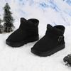Botas de nieve para niños, novedad de invierno de 2024, botas gruesas de algodón con forro polar, cálidas, impermeables, grandes, de algodón, para niños y niñas.