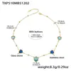 Acero Inoxidable Corazón Cortado Borde de Pan Piedra de Vidrio Bola de Acero Conjunto de Collar Pulsera Aretes Chapado en Oro Real de 18K Que No Se Desvanece