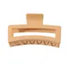 Pinza para el Cabello Mate Transfronteriza Tipo Pinza de Tiburón con Acabado de Alta Gama, Pinza de Garra Rectangular Simple de 13 cm, Tamaño Grande para Cabello Grueso, Accesorio para el Cabello para Mujer